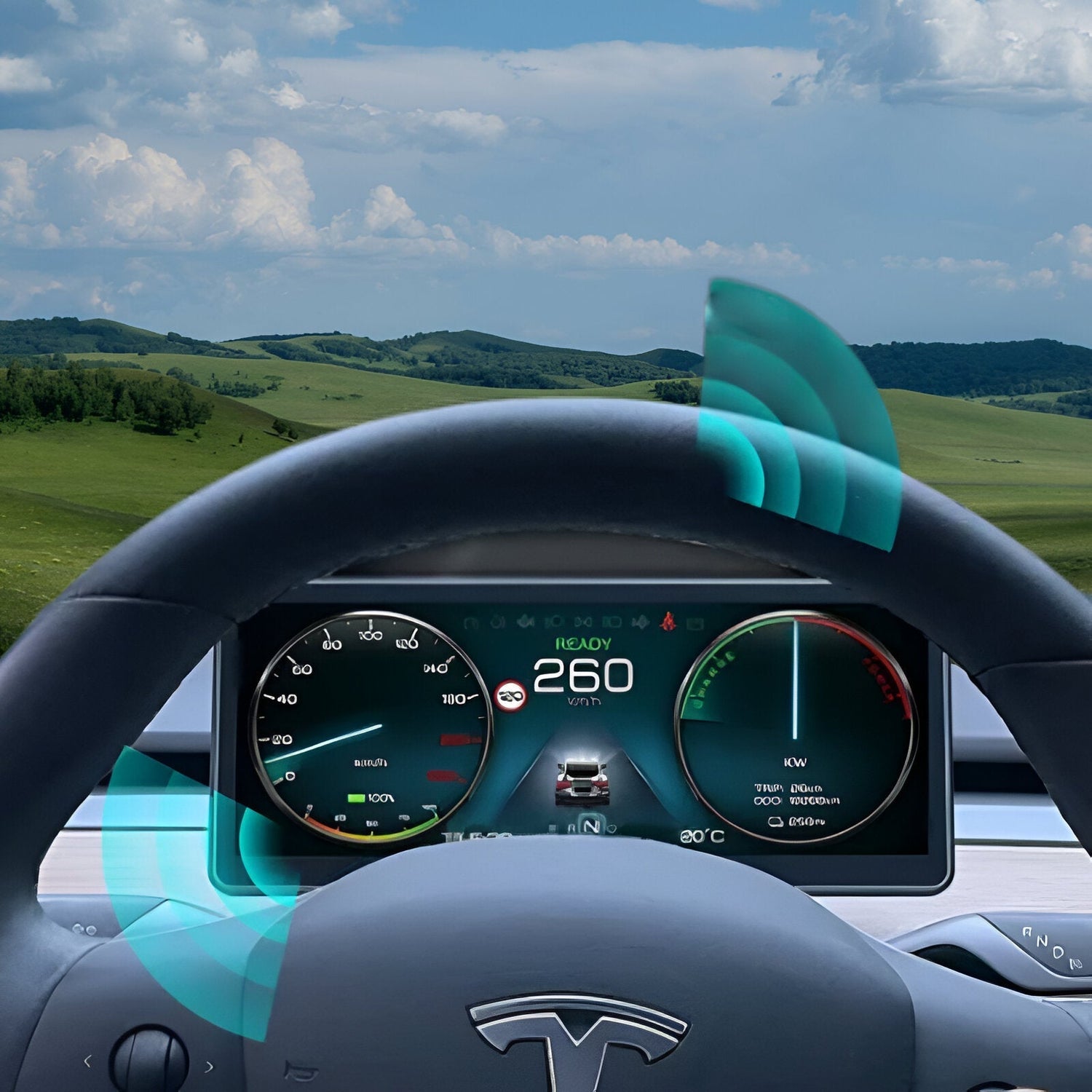 Tesla Model 3/Y 9'' Display LCD Instrument Dashboard Screen