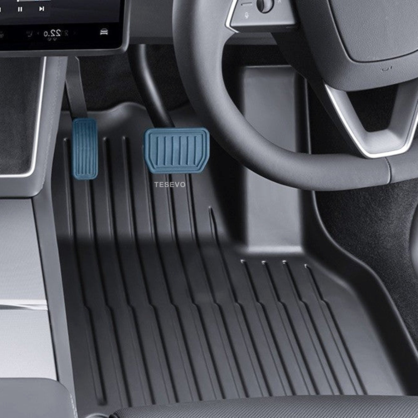 TESEVO All-Weather TPE Floor Mats for Tesla Model YL 2026+ - Tesevo