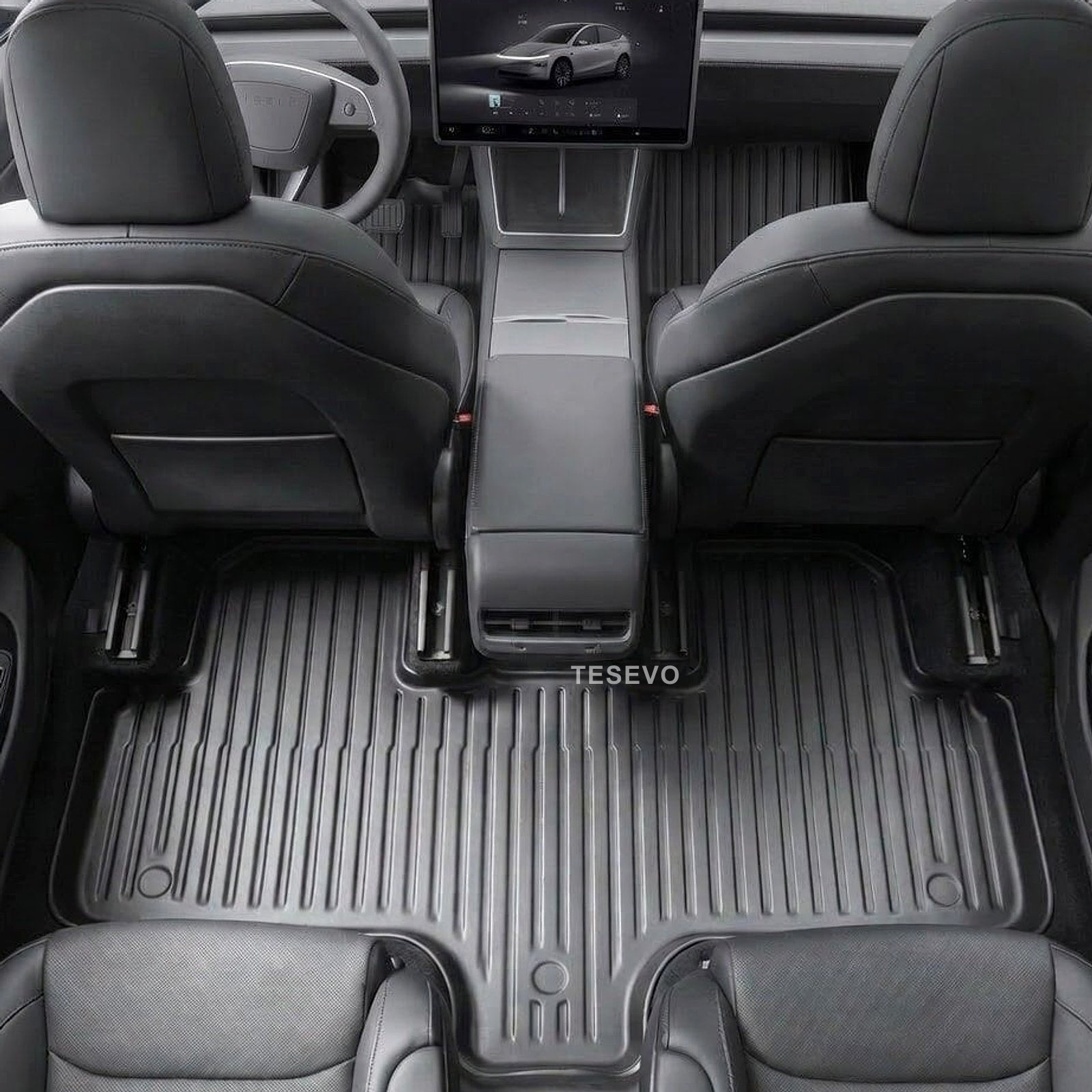 TESEVO All-Weather TPE Floor Mats for Tesla Model YL 2026+ - Tesevo