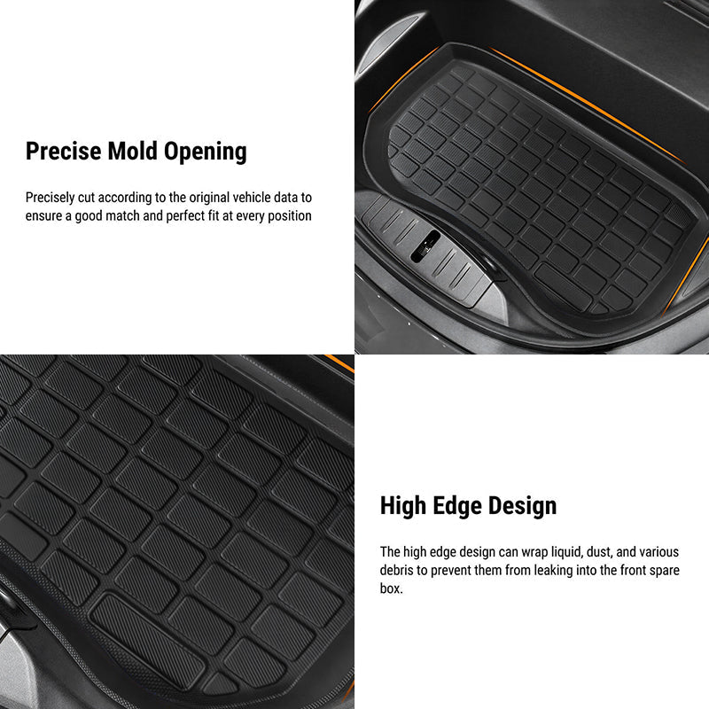TESEVO All Weather TPE Front/Rear Trunk Mat for Model 3 - Tesevo