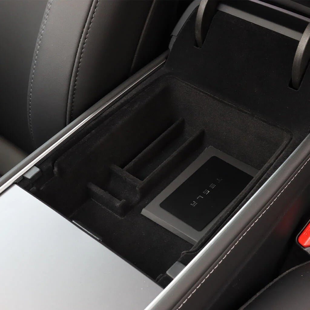 TESEVO Armrest Organizer Storage Tray for Tesla Model 3 & Model Y - Tesevo