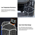 TESEVO Tesla snow chains close-up tread grip photo