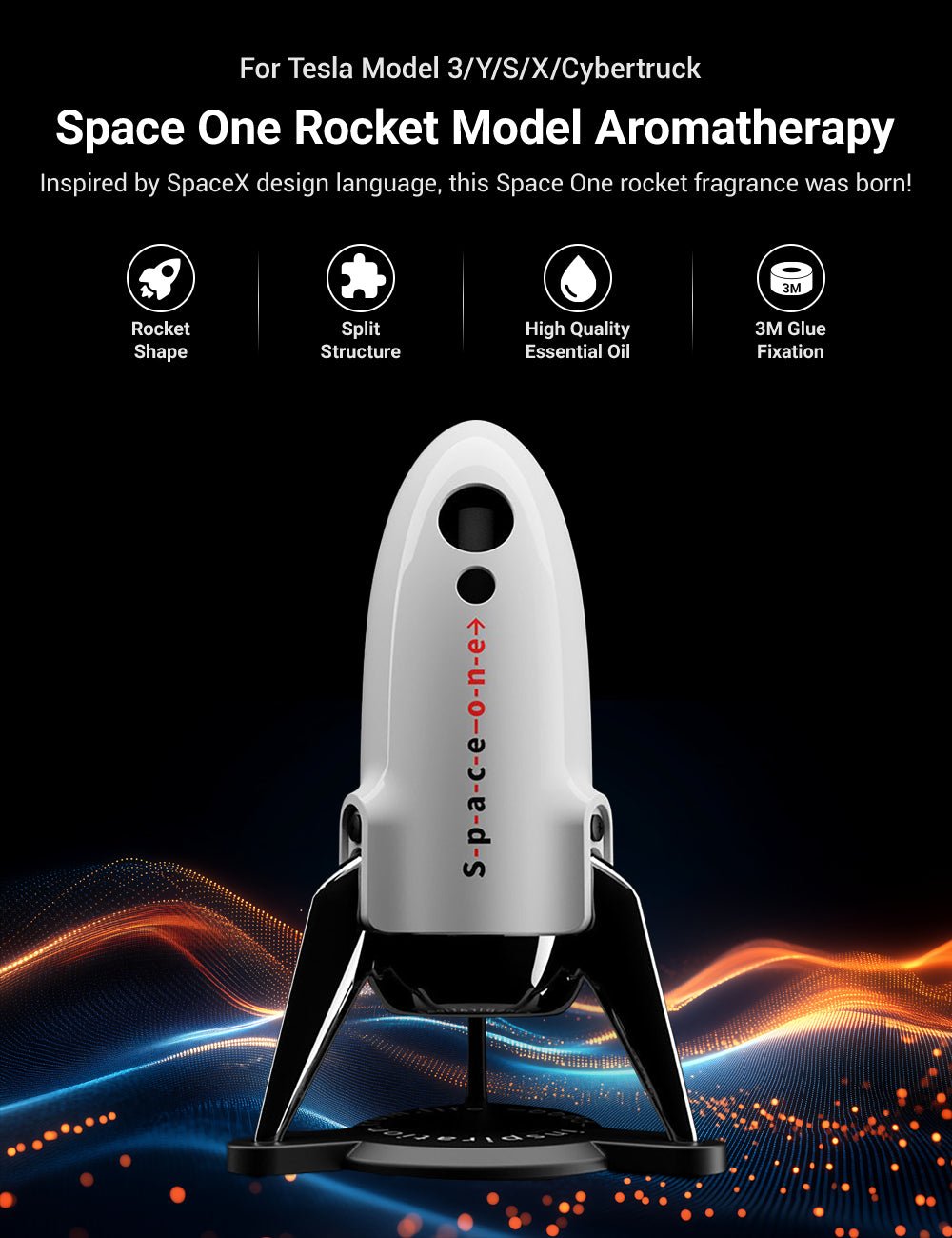 TESEVO Car Air Freshener for Tesla Model 3 / Y / S / X / Cybertruck - Tesevo