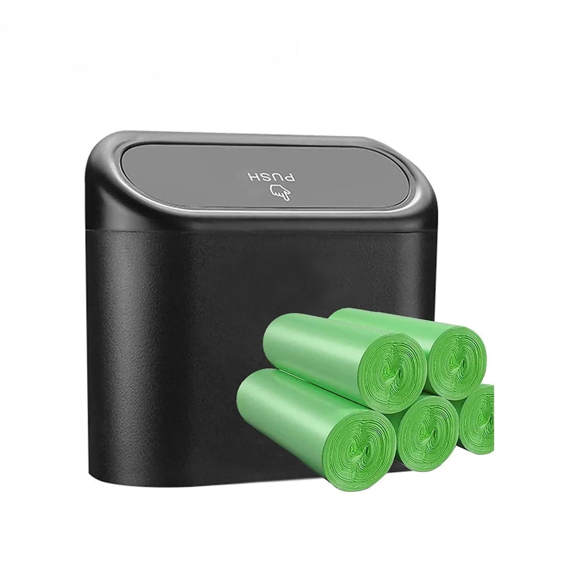 TESEVO Car Trash Can with 8 Rolls of Garbage Bags for Model 3/Y/S/X - Tesevo