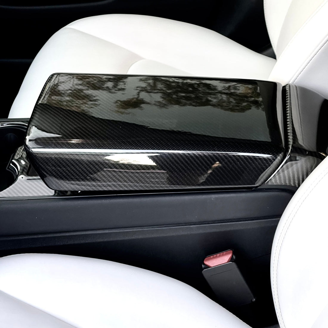 TESEVO Carbon Fiber Armrest Cover for Model 3 / Model Y - Tesevo
