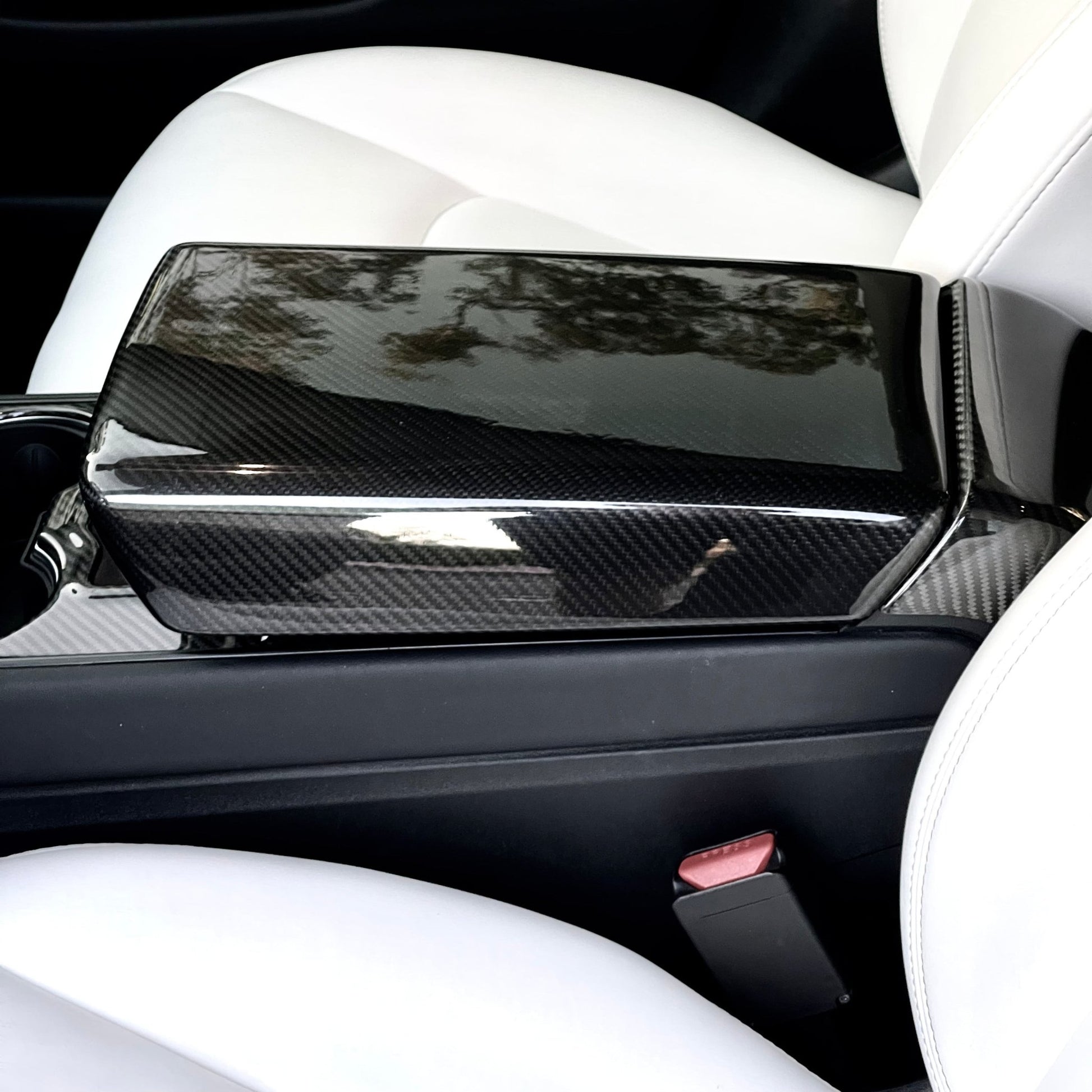 TESEVO Carbon Fiber Armrest Cover for Model 3 / Model Y - Tesevo