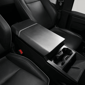 Tesevo Carbon Fiber Style Armrest Cover for Cybertruck - Tesevo