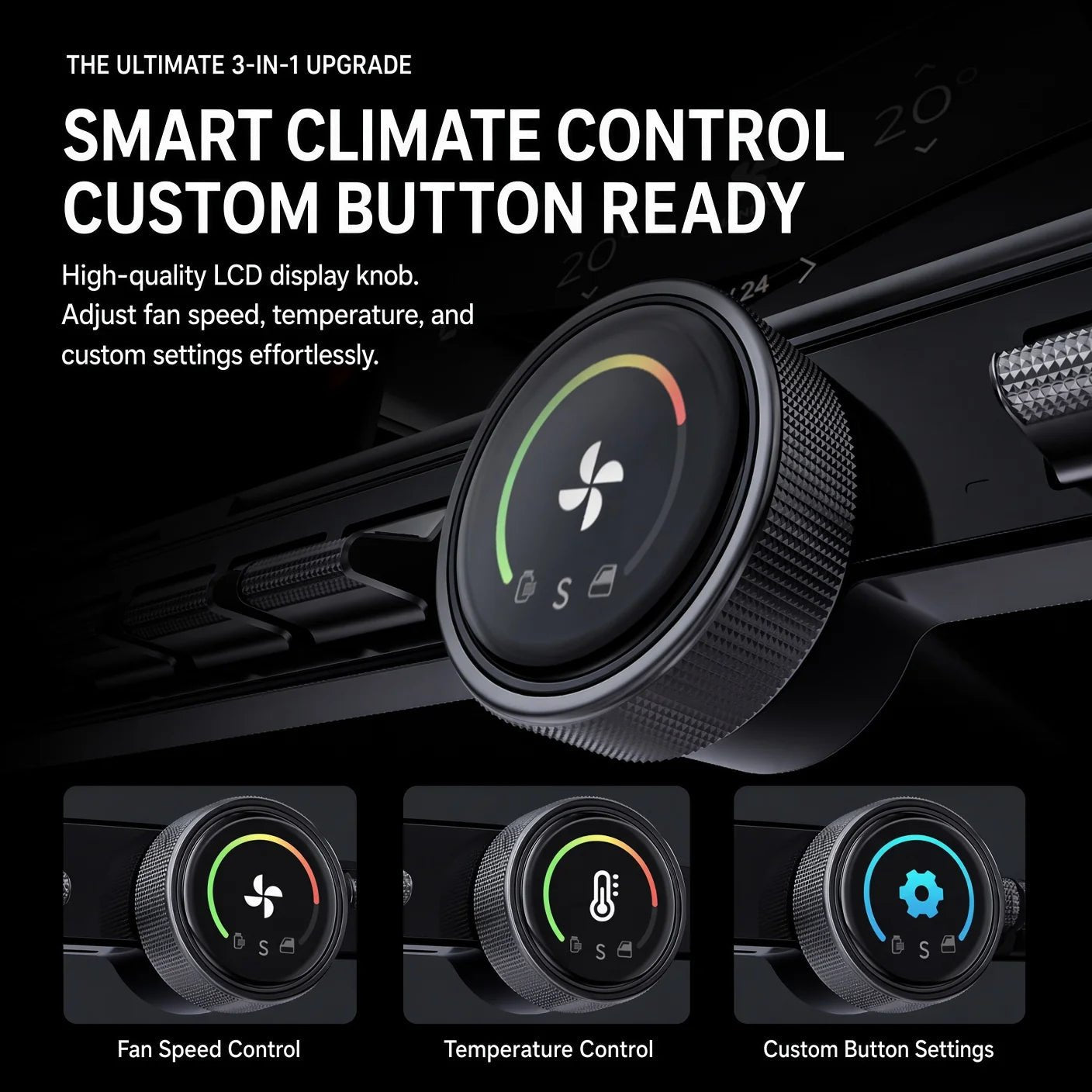 TESEVO Center Console Physical Button Control Panel for Model 3 & Model Y & Model YL - Tesevo