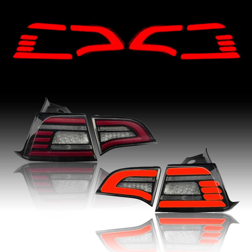 TESEVO Eagle Eye LED rear tail lights for Model 3/Y main view