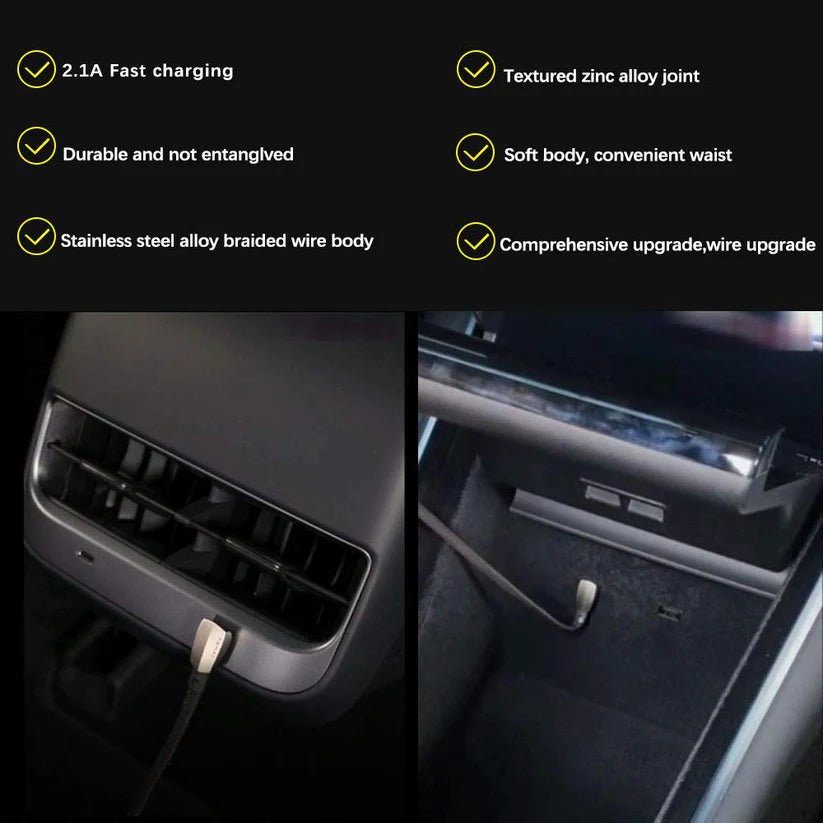 TESEVO fast charging data cable for Model 3/Y main
