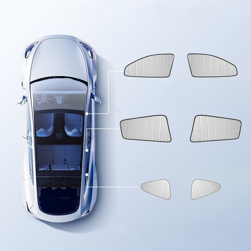 TESEVO Foldable Window Shades for Model 3 Highland & Model Y Juniper - Tesevo