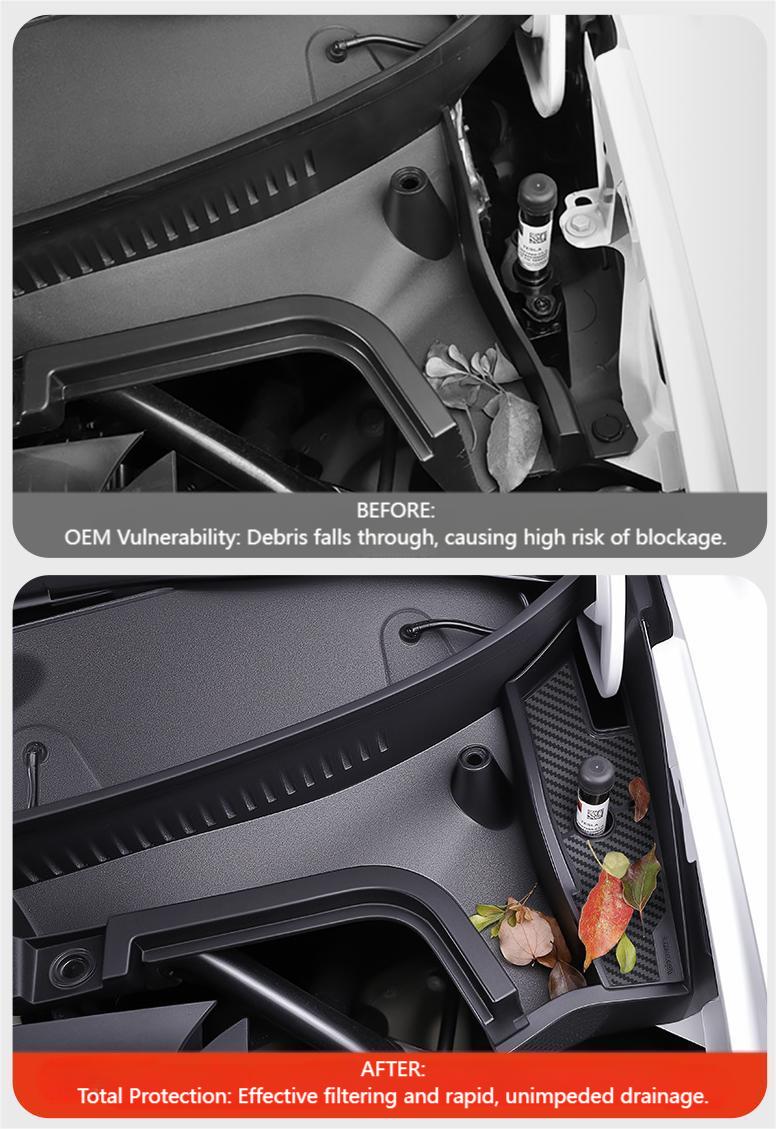 TESEVO Frunk Water Diversion Guard for Tesla Model Y Juniper & Model YL | 2-Pack - Tesevo