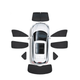 TESEVO Full 8pcs set Window Sunshades for Model Y Juniper