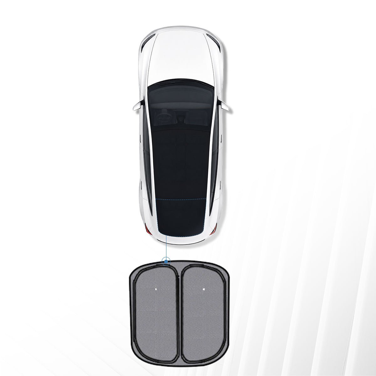 TESEVO Full Car Sun Shade Set for Tesla Model YL 2026+ - Tesevo