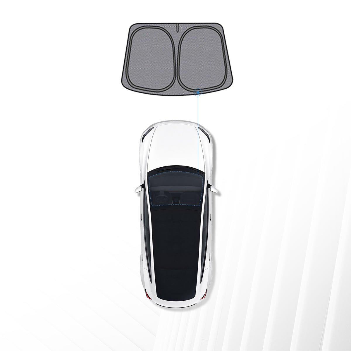 TESEVO Full Car Sun Shade Set for Tesla Model YL 2026+ - Tesevo