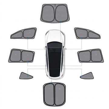 TESEVO Full Car Sun Shade Set for Tesla Model YL 2026+ - Tesevo