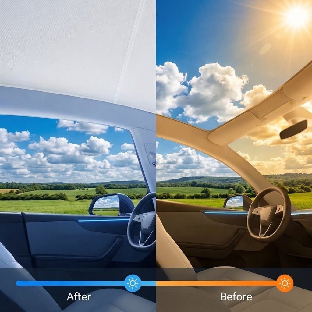 TESEVO Glass Roof Sunshade for Tesla Model YL 2026+ - Tesevo
