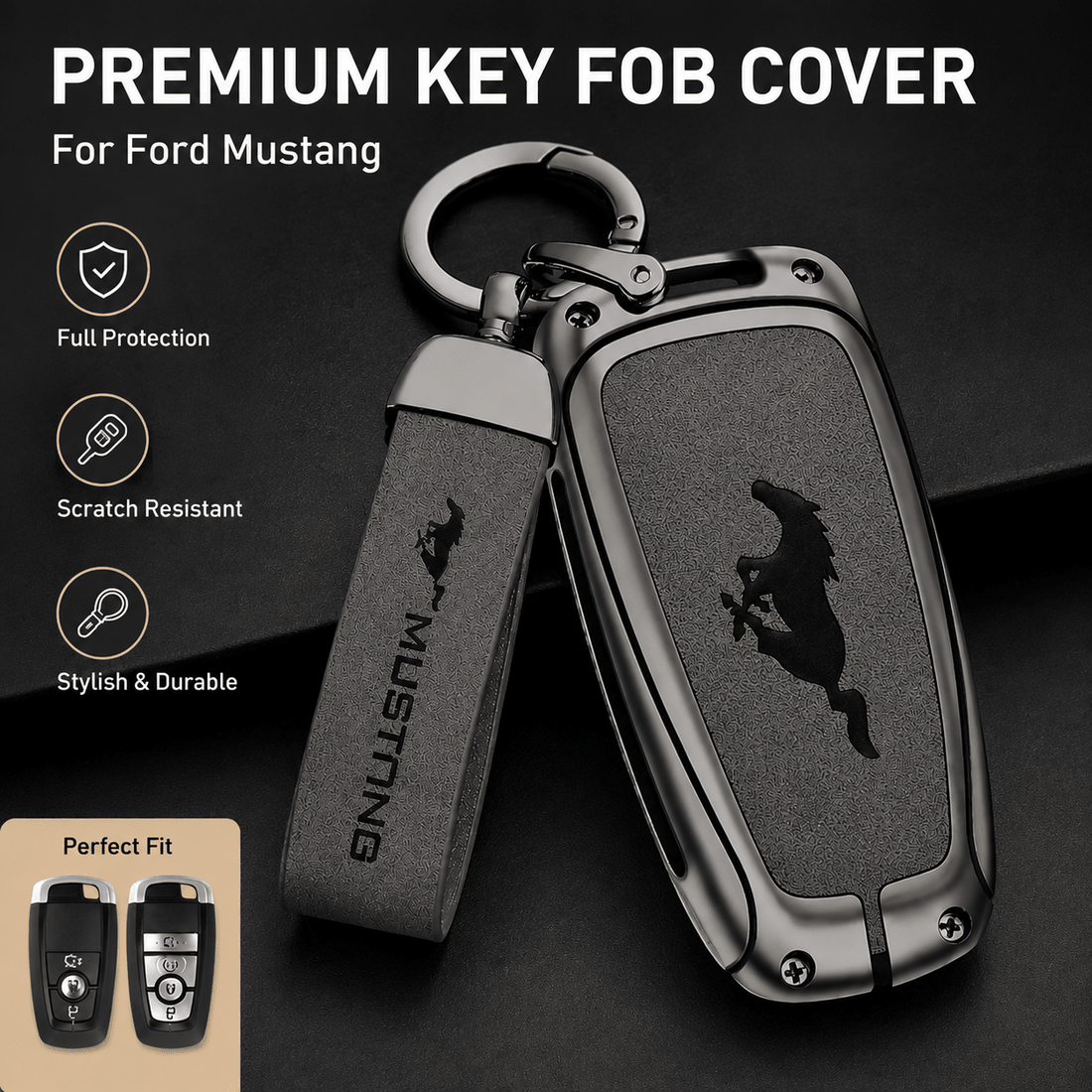 TESEVO Key Fob Cover for Ford Mustang Mach-E | Aviation Aluminum - Tesevo
