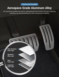 TESEVO Model S X metal brake gas pedal covers install photo