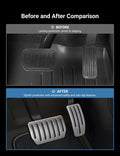 TESEVO Model S X metal brake gas pedal covers close-up detail