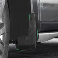 TESEVO Tesla Model S mud flaps splash guards close-up detail