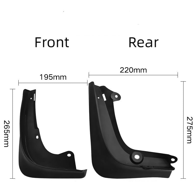 TESEVO Tesla Model S mud flaps splash guards side photo