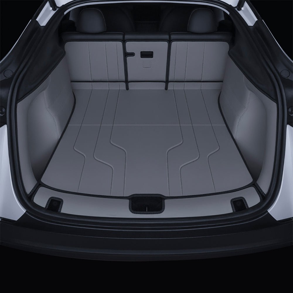 TESEVO Nappa Leather Trunk Mat for Model Y Juniper (7 PCS) - Tesevo
