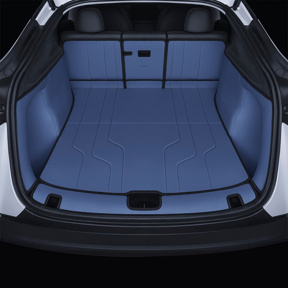 TESEVO Nappa Leather Trunk Mat for Model Y Juniper (7 PCS) - Tesevo