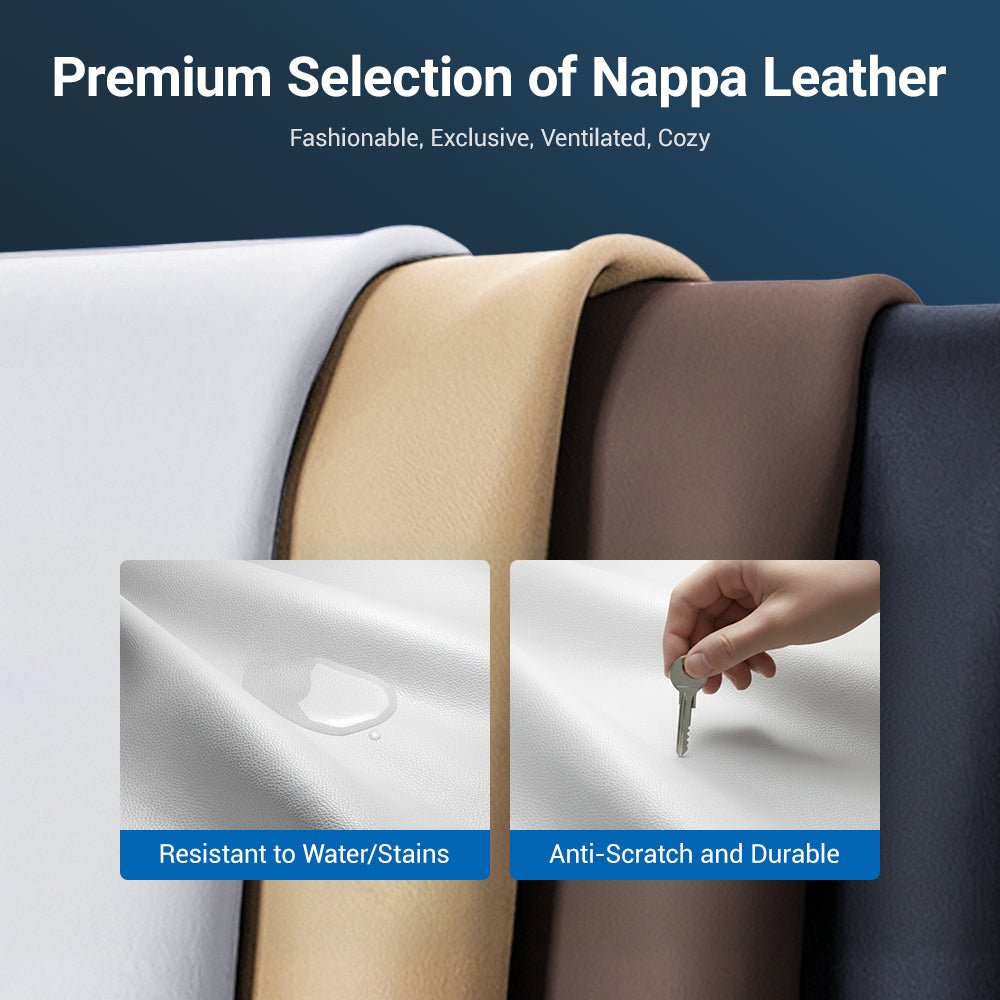 TESEVO Nappa Leather Trunk Mat for Model Y Juniper (7 PCS) - Tesevo
