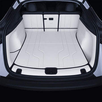 TESEVO Nappa Leather Trunk Mat for Model Y Juniper (7 PCS) - Tesevo