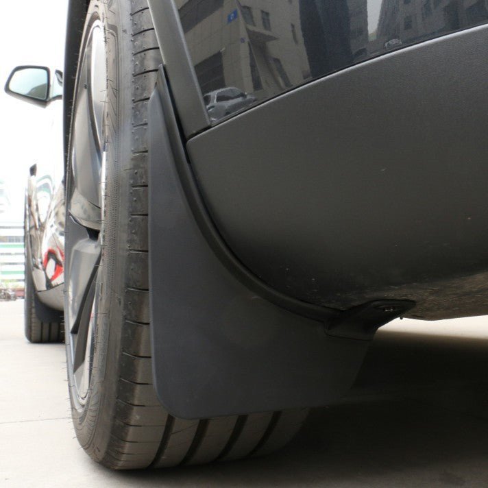 TESEVO Model YL 2026 no-drill TPE mud flaps 4pcs installed view