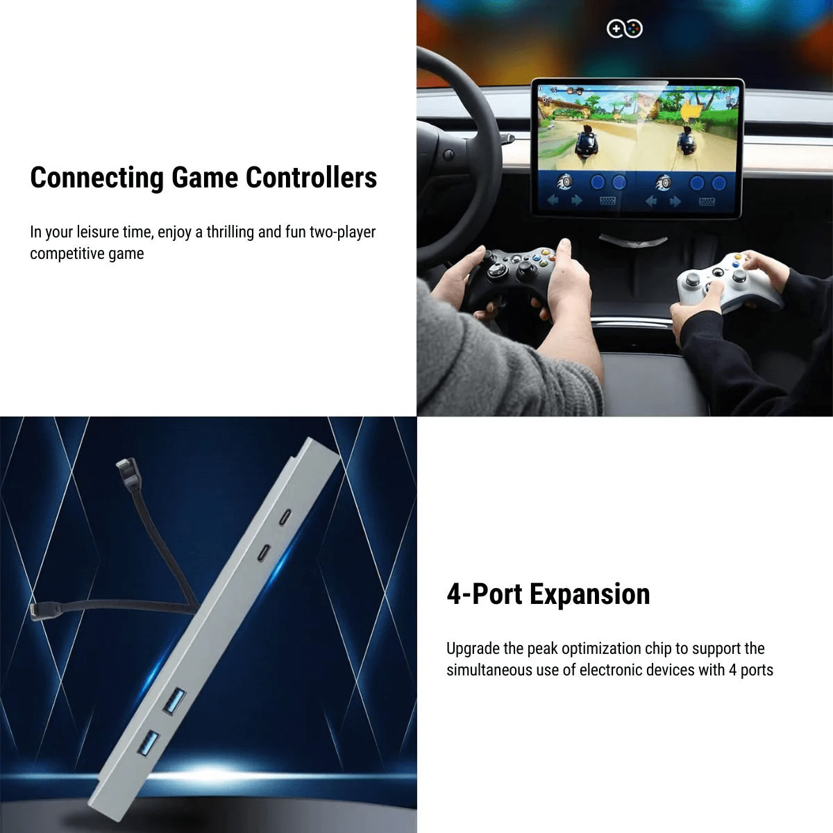 TESEVO OEM Center Console USB Hub for Model 3 / Model Y