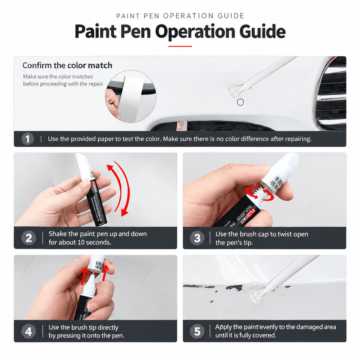 TESEVO Paint Repair Kit for Model 3/Y/S/X - Tesevo