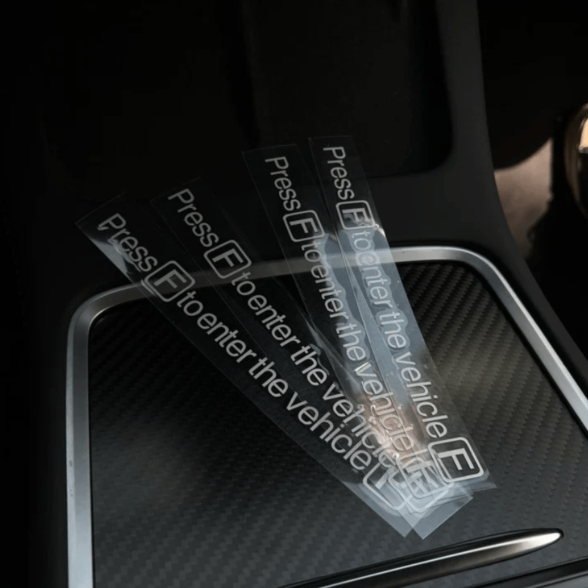 Tesla PUBG Reflective Stickers