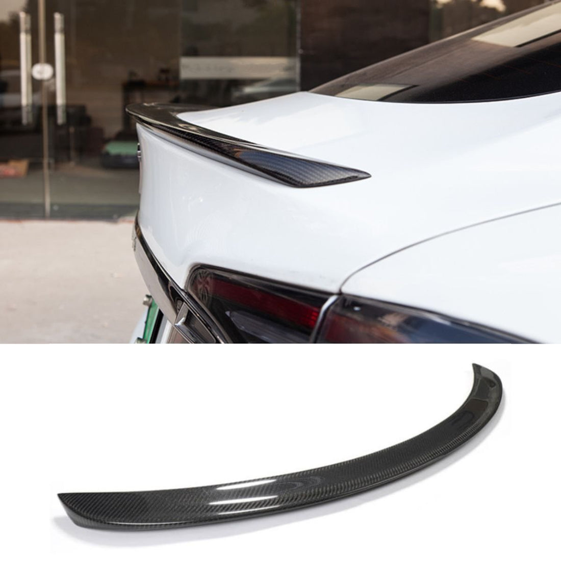 TESEVO Real Carbon Fiber Spoiler for Model S - Tesevo