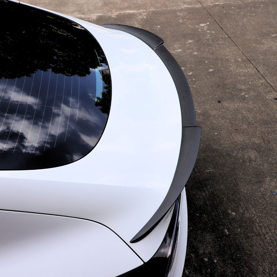 TESEVO Real Carbon Fiber Spoiler YG - Style for Model 3 Highland - Tesevo
