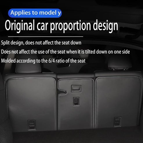 TESEVO leather rear seat back protector for Tesla Model Y main