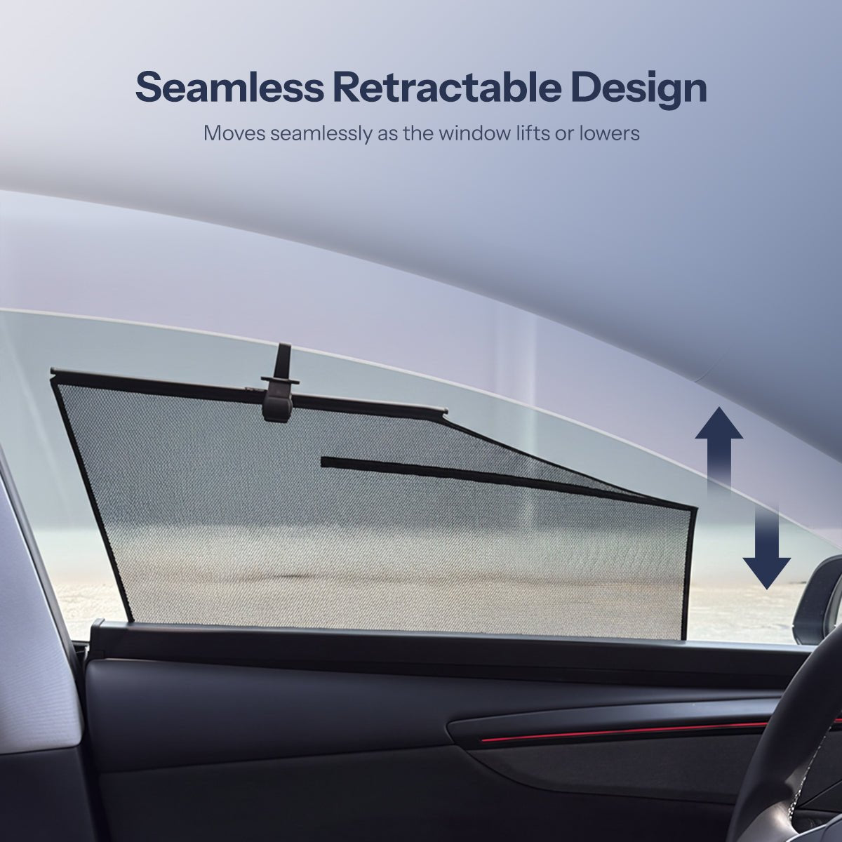 TESEVO Retractable Window Sunshade for Model Y Juniper - Tesevo
