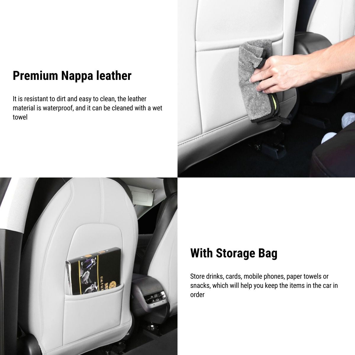 TESEVO Seat Back Protector for Model 3 Highland / Model Y Juniper / YL - Tesevo