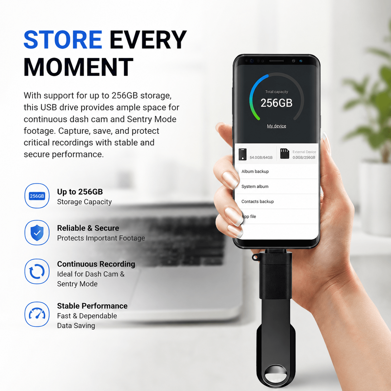 TESEVO Sentry USB Drive for Tesla 3/Y/S/X - Tesevo