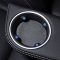 TESEVO Model YL 3rd row silicone cup holder inserts close-up detail