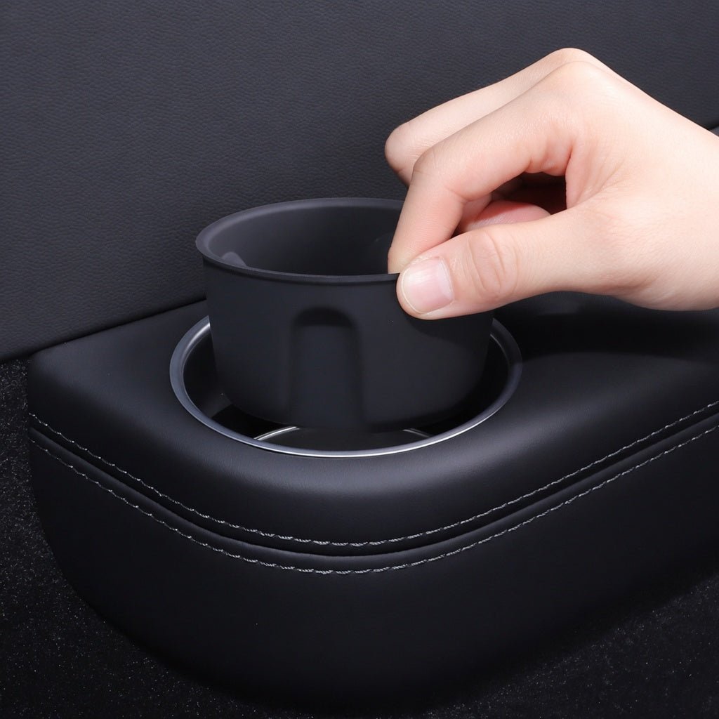 TESEVO Model YL 3rd row silicone cup holder inserts angled view
