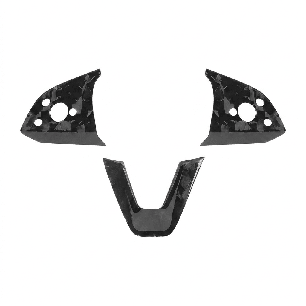 TESEVO Steering Wheel Middle Trim for Model 3 Highland & Model Y Juniper | Real Dry Carbon Fiber - Tesevo