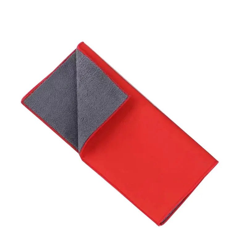 TESEVO suede coral velvet towel alternate angle