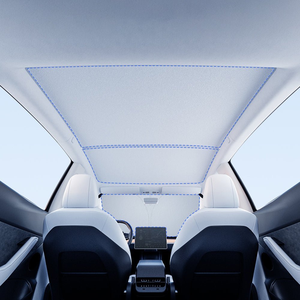 TESEVO Summer Comfort Pack: Roof & Windshield Shades for Model Y Juniper - Tesevo
