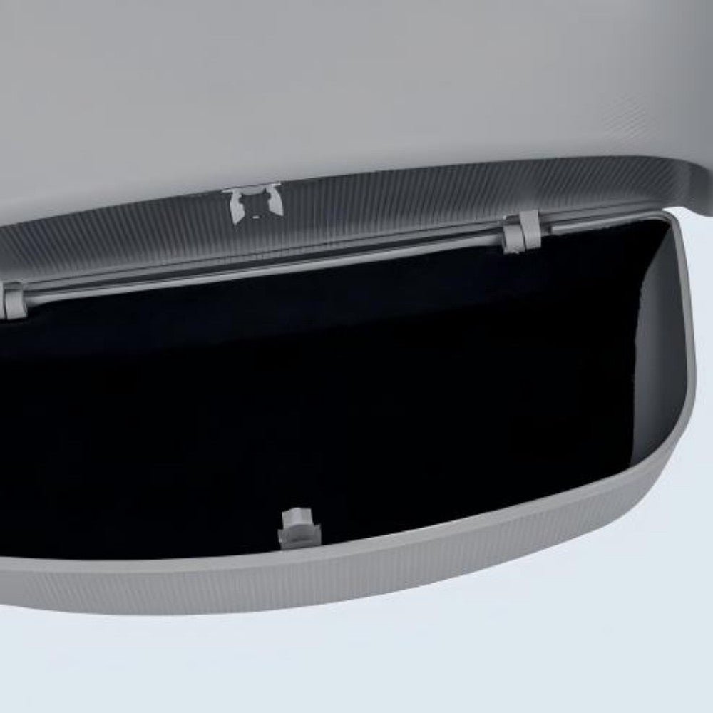 Tesevo snap-on installation for Model Y sunglass holder