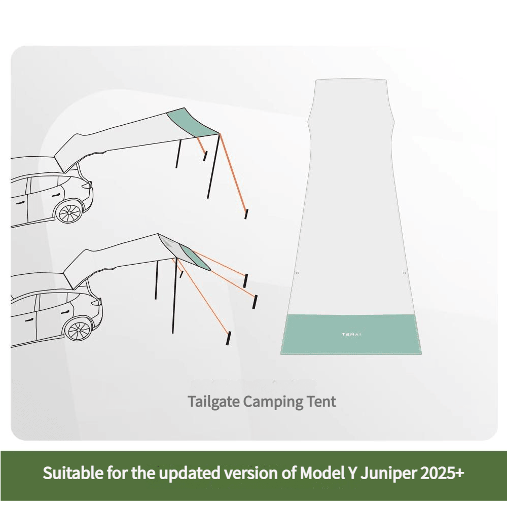 TESEVO Tailgate Camping Tent for Model Y Juniper - Tesevo