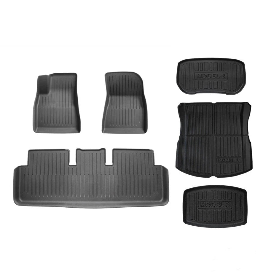 TESEVO TPE All Weather Floor Mats for Model 3/Y - Tesevo