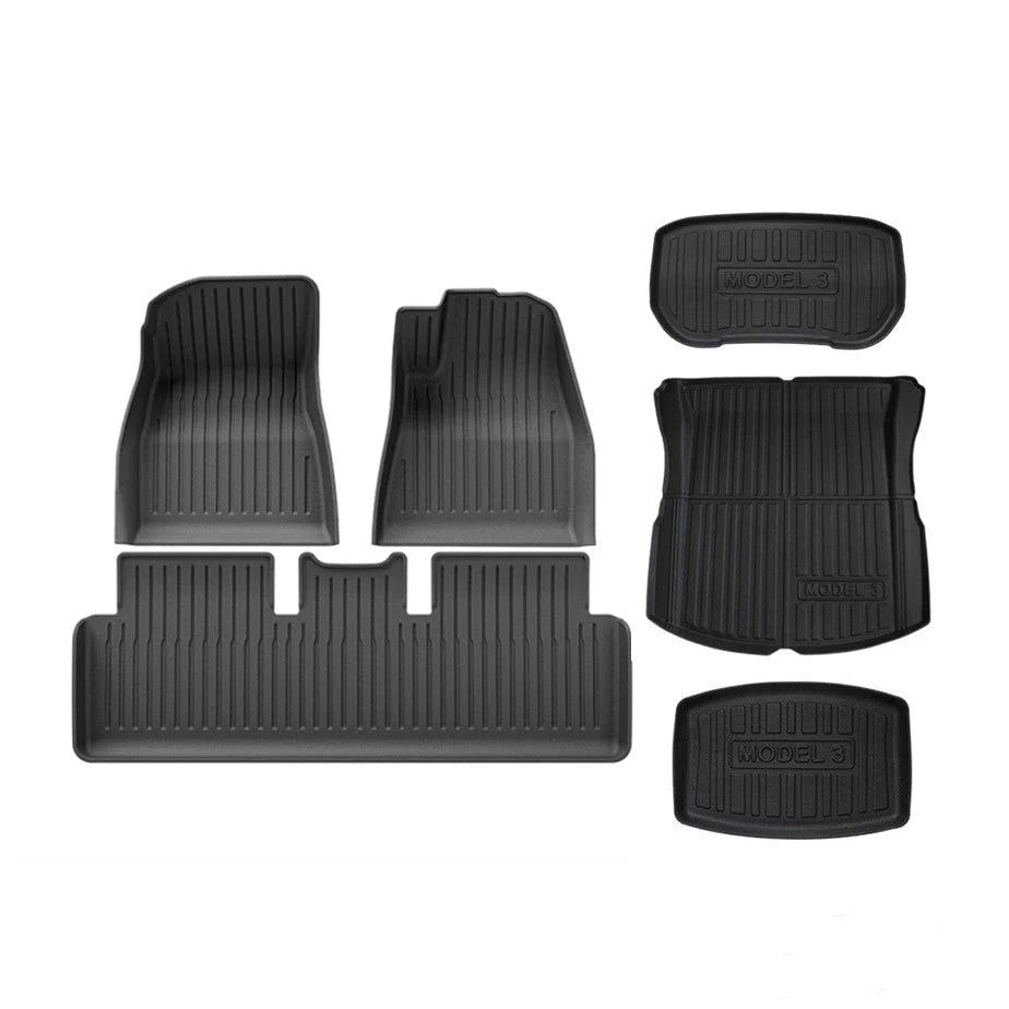 TESEVO TPE All Weather Floor Mats for Model 3/Y - Tesevo