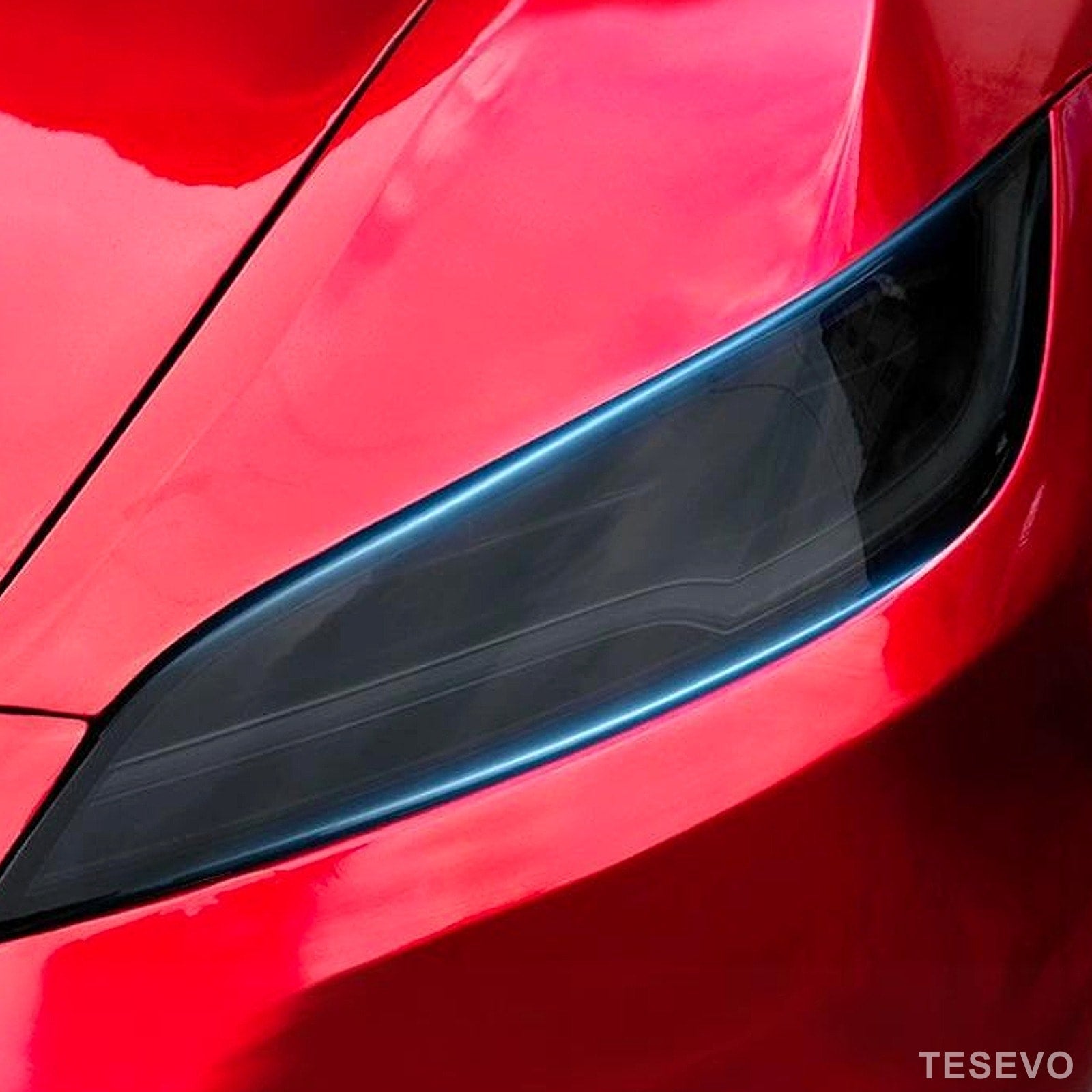 TESEVO TPU Headlight Protection Film Eyelids for Model Y Juniper & Model 3 Highland - Tesevo